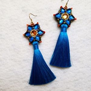 "Cascade" handmade dangle earrings